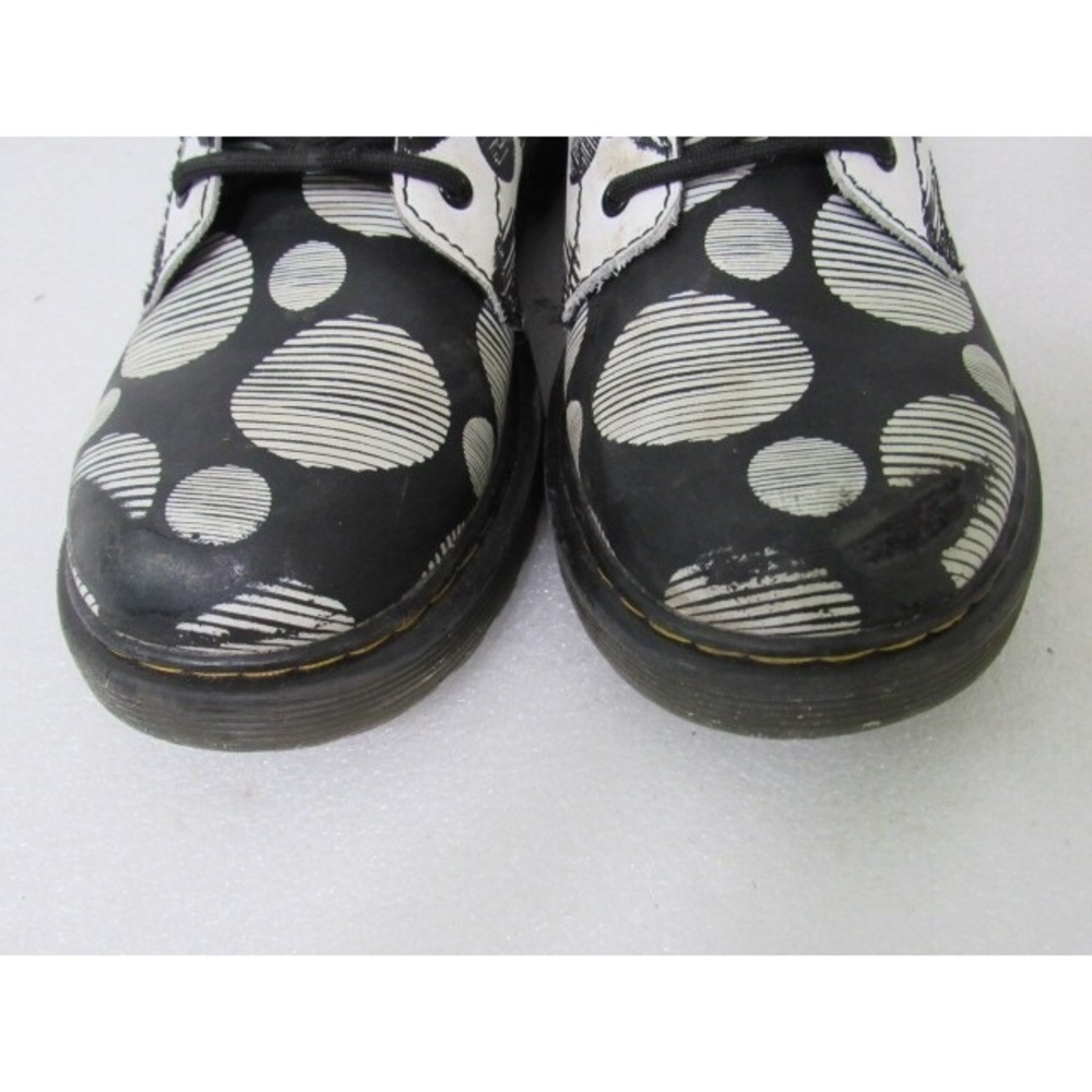 Dr Martens Boots Size US 5 EU 36 1460 J Black White Polka Dot K Hydro - Picture 8 of 10